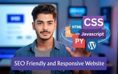 Design custom and responsive website using HTML, CSS, and JavaScript