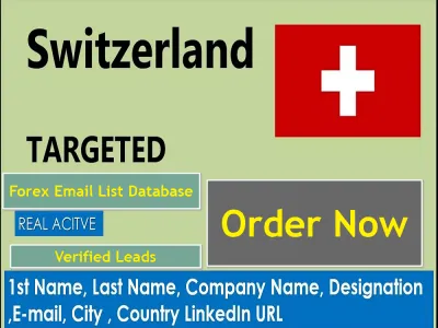 Give You 100,000 Switzerland Forex Traders Email List Database