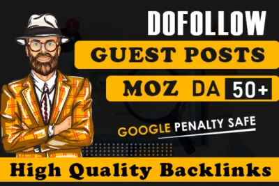 I will do 30 guest post backlinks on high-DA guest posting site
