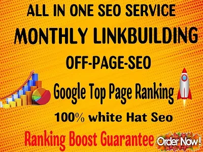 2000 Backlinks Rank on Google 1st page and high Traffic by our incredible Monthly Package