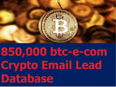 GIVE You 850,000 BTC-e-com Crypto Email Lead Database