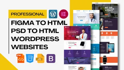 I will transform PSD, Figma to HTML, Responsive Bootstrap, CSS, JQuery