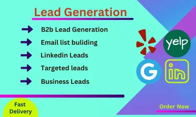 do b2b lead generation, LinkedIn leads and  business leads for your industry