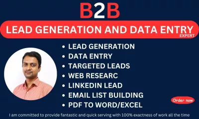 do targeted B2B lead generation and email list building