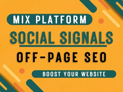 Provide 5000 Mix platform powerful social signal backlinks from high PR websites