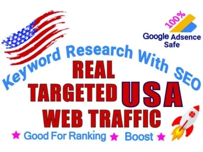 I will drive keyword targeted organic USA traffic to your website