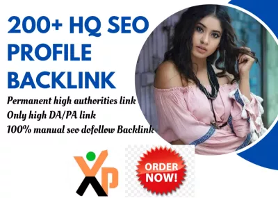 200 High quality Powerful SEO Profile Backlinks