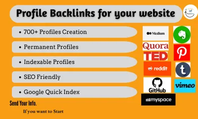 Create profile backlinks for your website
