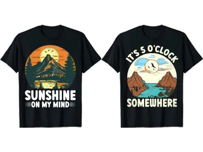 create vintage and typography t shirt design within 24 hours