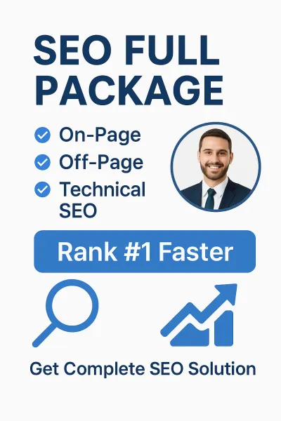 Complete SEO Full Package – Keyword Research, On-Page, Off-Page, Technical SEO & Monthly Reporting