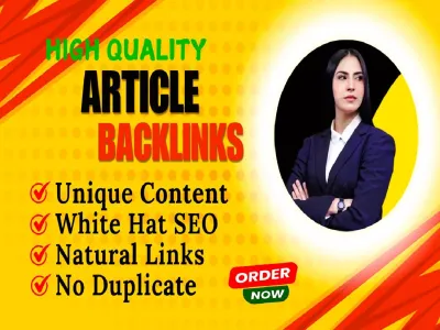 Build High Quality 100 Article Backlink to Boost Your Ranking