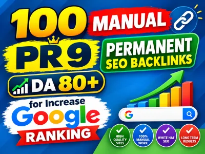 I Will Build 100 Manual PR 9 Permanent SEO Backlinks From DA 80+ Websites