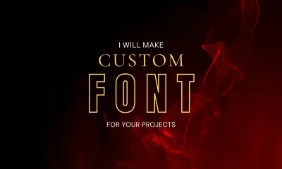create a custom font design for your brand