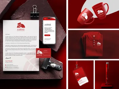 design corporate business card, letterhead, brand identity, and stationery items