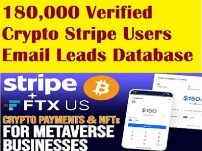 GIVE You 180,000 Verified Crypto Stripe Users Email Leads Database