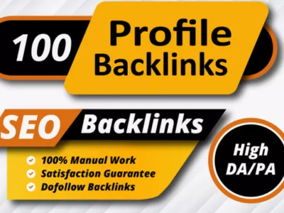 100 High Quality Profile Backlinks