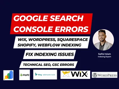 fix google search console errors ,wordpress, wix shopify SEO indexing issues