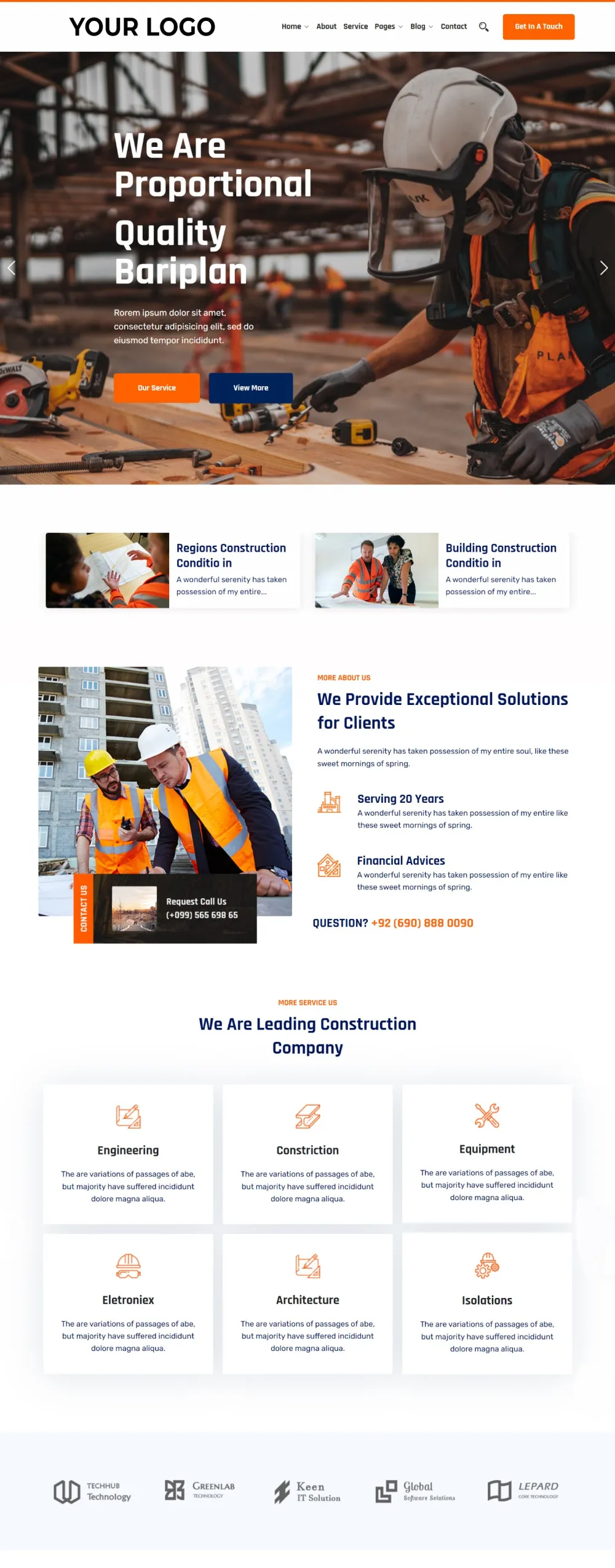 WordPress Website Design For Industrial Project