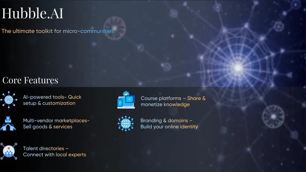 Hubble AI Pitch Deck Presentation