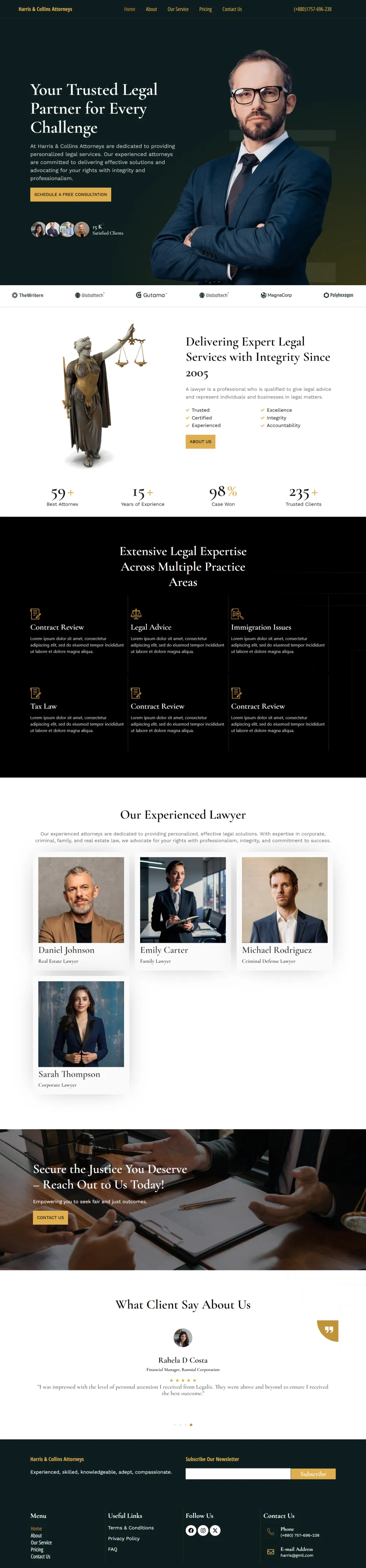 Law Firm Website (Booking)