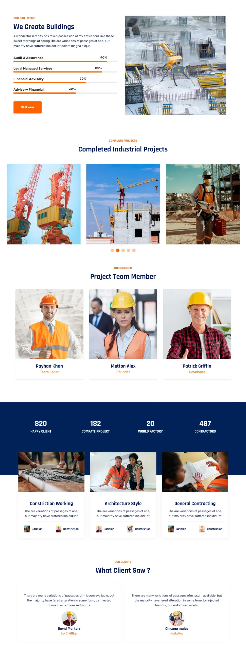 WordPress Website Design For Industrial Project