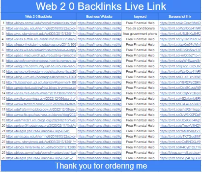 Web 2 0 Backlinks