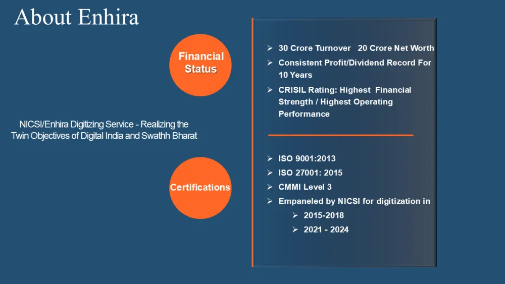 Professional Powerpoint Presentation for Enhira Software Export Limited