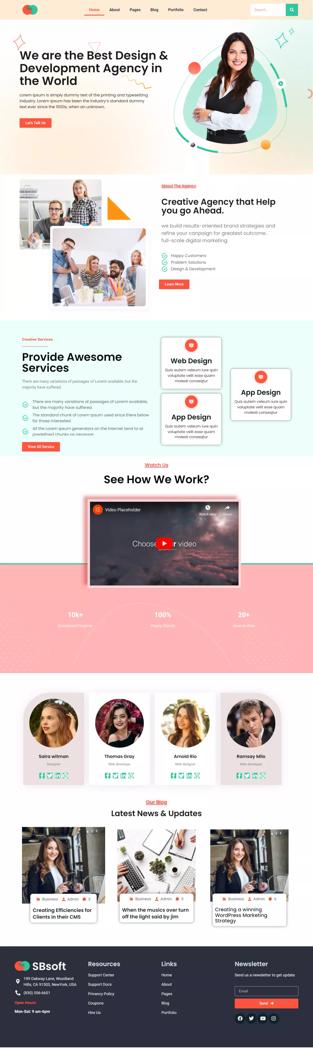 Agency Website Design By WIX