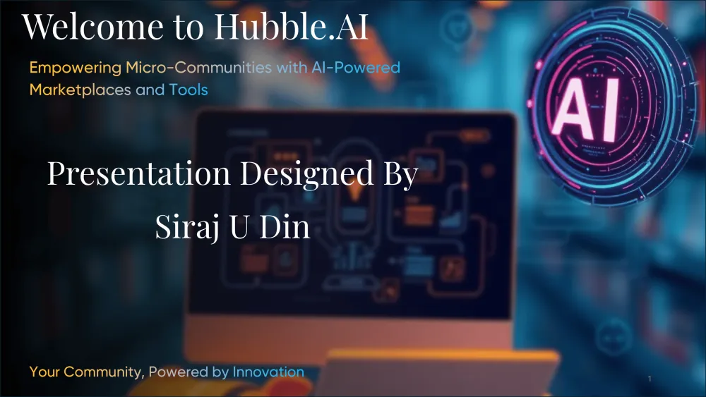 Hubble AI Pitch Deck Presentation
