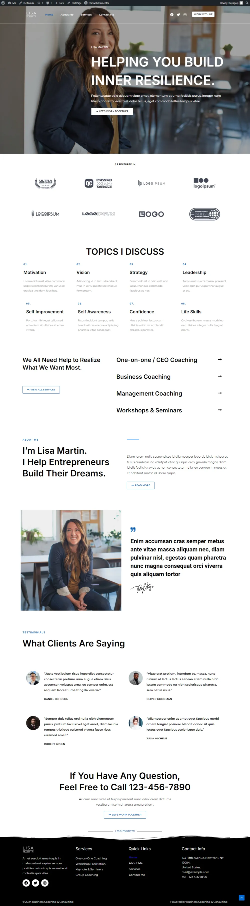 Portfolio Website (Business People)