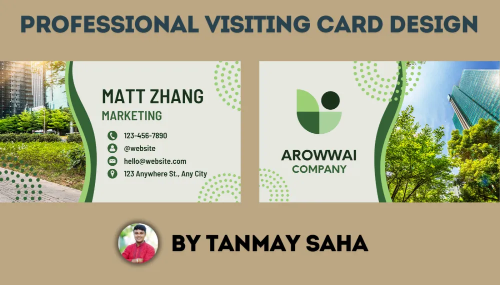 Visiting card for your business or personal use