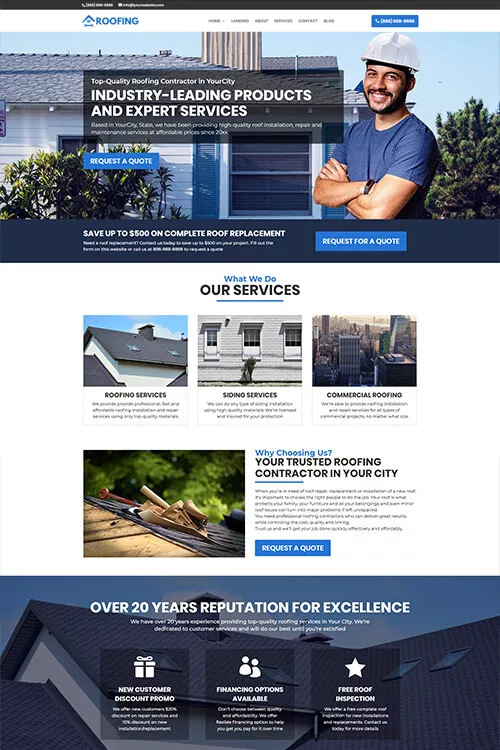 Roofing Website