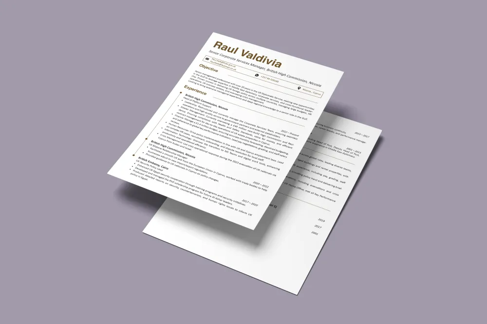 Resume/CV Writing and Designing