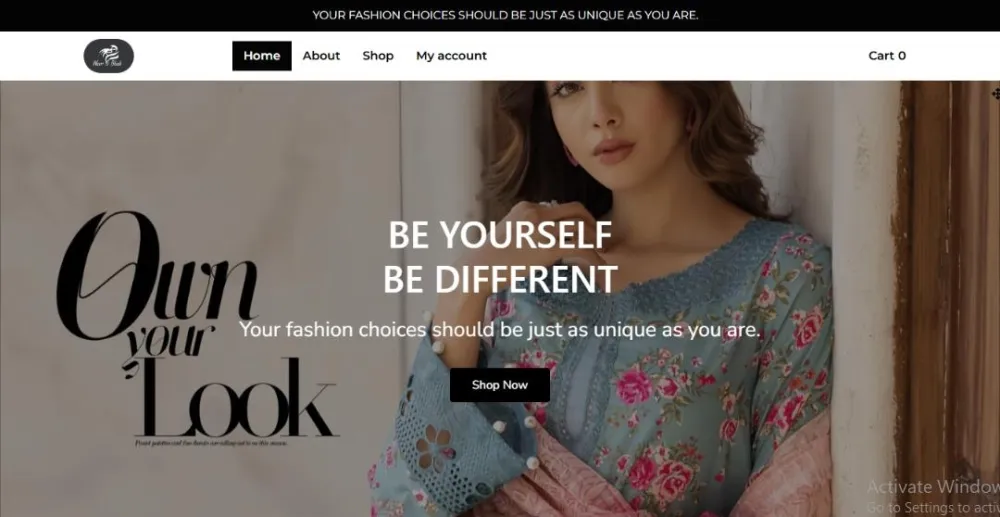 Ecommerce Project (Clothing)