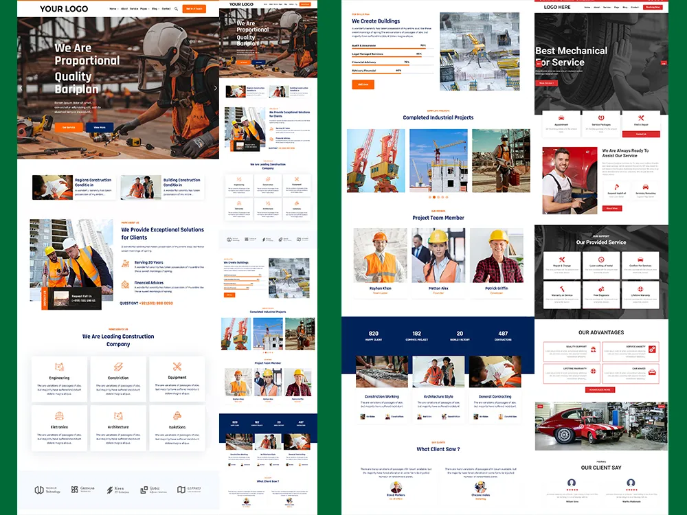 WordPress Website Design For Industrial Project