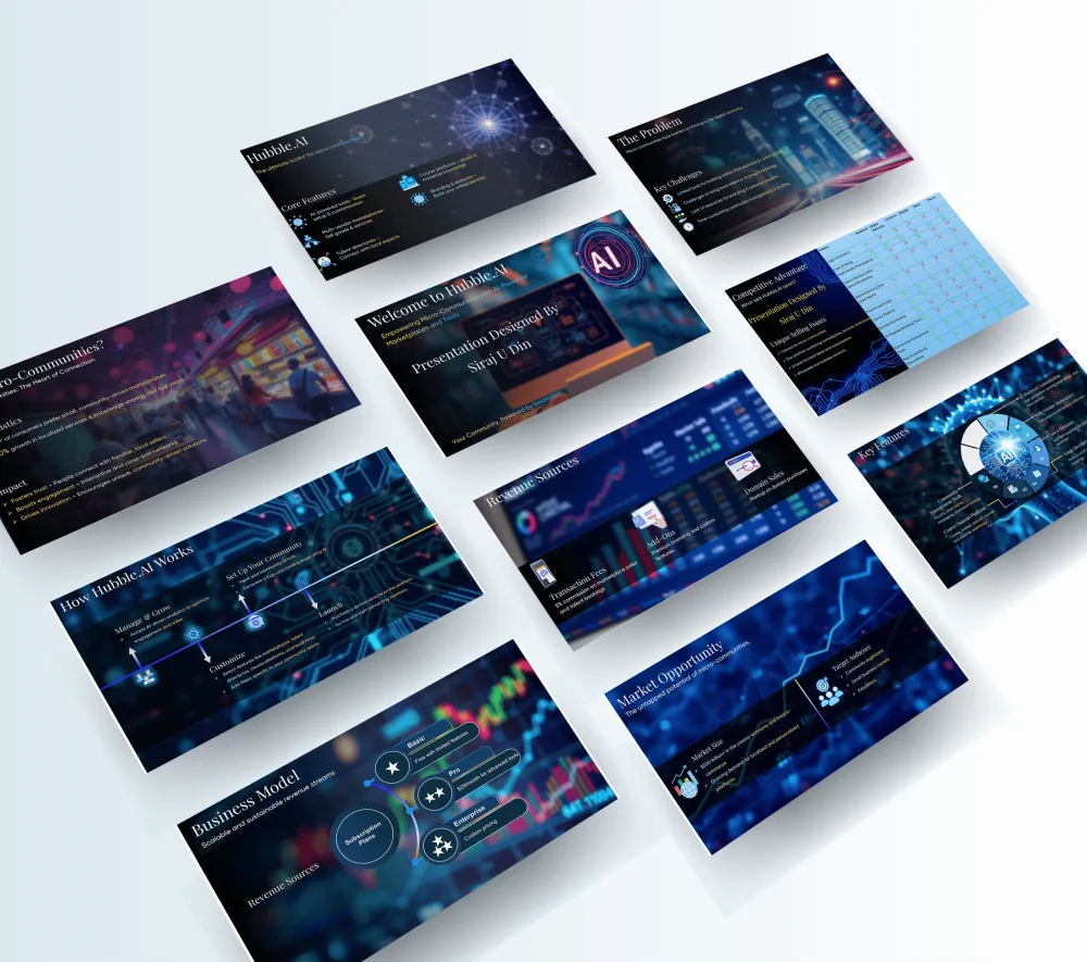 Hubble AI Pitch Deck Presentation