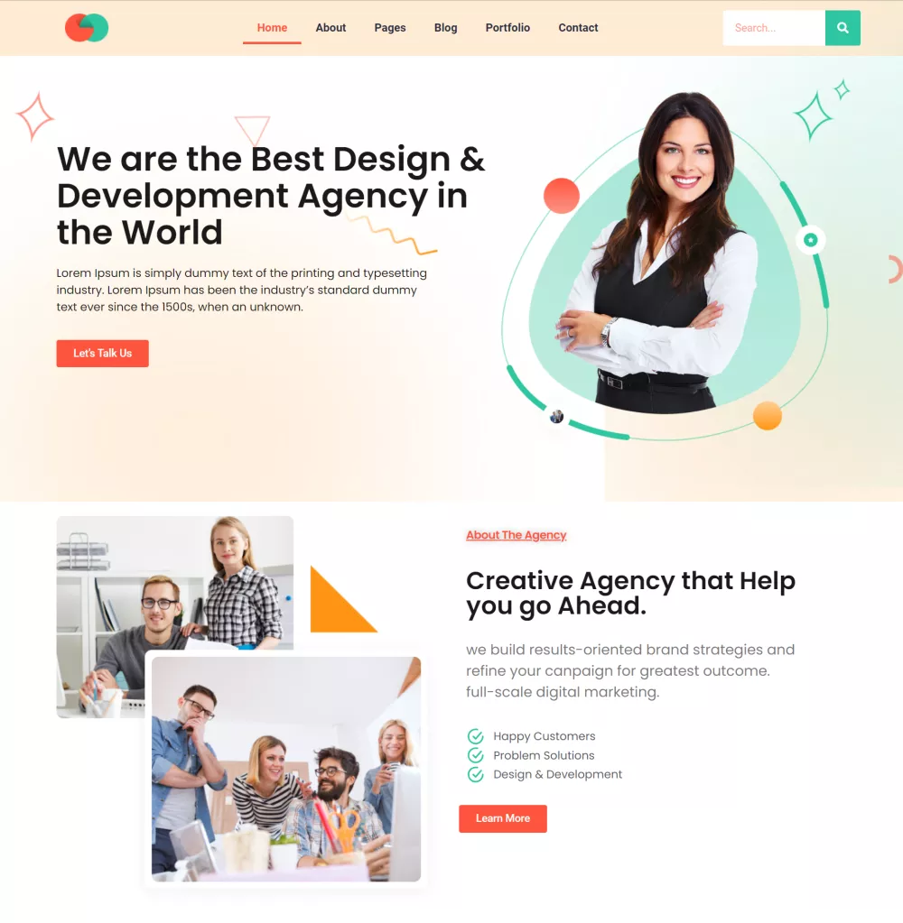 Agency Website Design By WIX