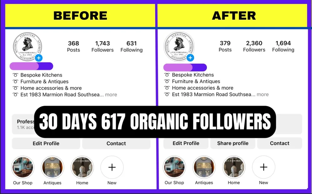 INSTAGRAM ORGANIC GROWTH