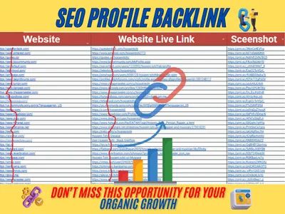 35 High-Quality Manual SEO Profile Backlinks for Website Authority Boost